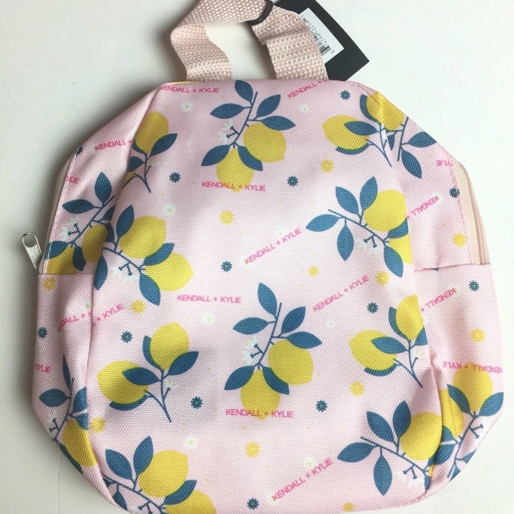 NWT - KENDALL + KYLIE Pink Floral Print Backpack Silver Hardware Zipper Women